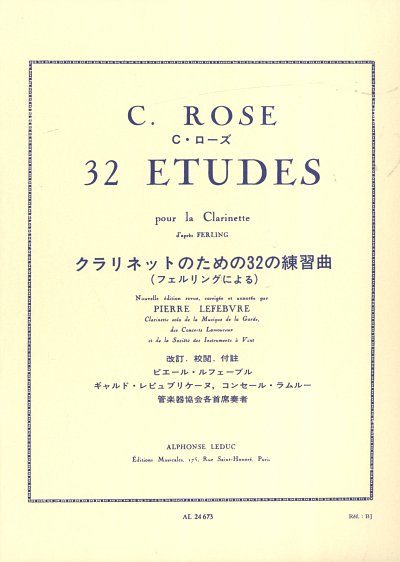 C. Rose: 32 studies (Clarinet), Klar