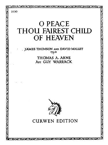 O Peace Thou Fairest Child Of Heaven