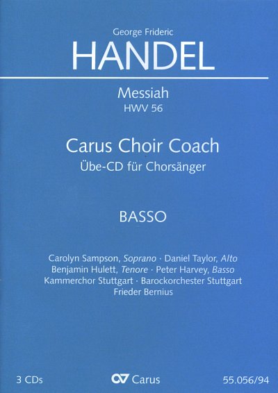 G.F. Haendel: Messiah HWV 56 - Carus , 4GesGchOrcBc (CD Bass