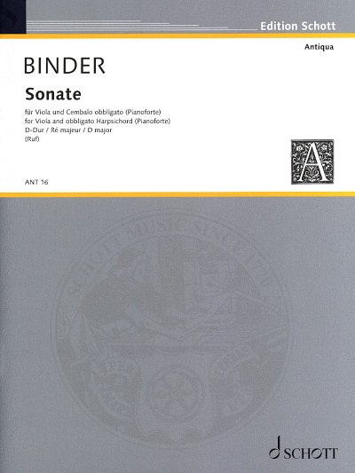 Binder, Christlieb Siegmund: Sonate D-Dur
