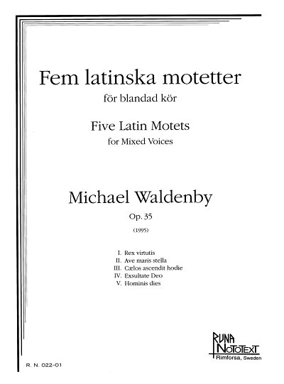 AQ: Waldenby: Five Latin Motets op. 35 PA (B-Ware)