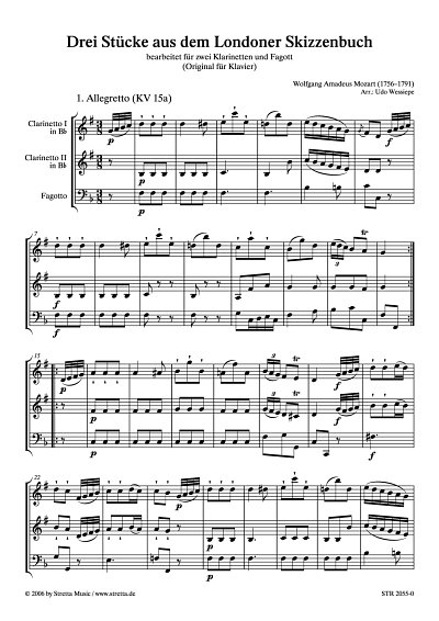 DL: W.A. Mozart: Drei Stuecke aus dem Londoner Skizzenbuch b