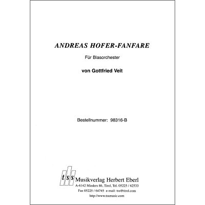 G. Veit: Andreas-Hofer-Fanfare, Blaso (Pa+St)