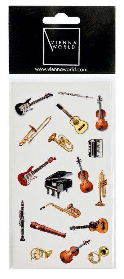 Stickers Musikinstrumente (Aufkl)
