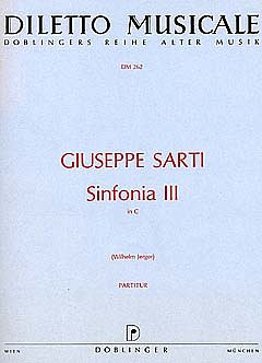 Sarti Giuseppe: Sinfonie 3 C-Dur
