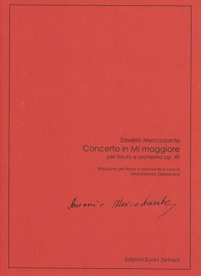 S. Mercadante: Concerto in Mi maggiore Op, FlKlav (KlavpaSt)