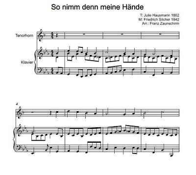 DL: (Traditional): So nimm denn meine Hände, ThrnKlv (Par2St