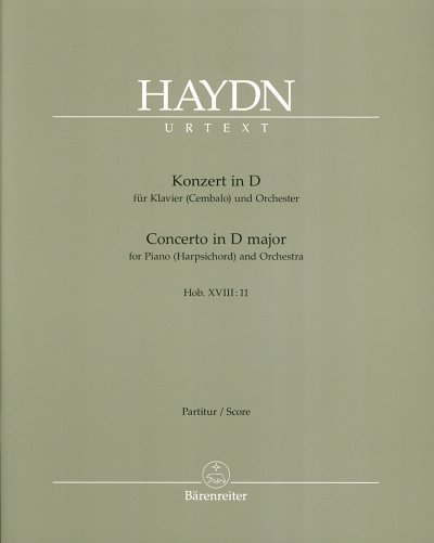 J. Haydn: Klavierkonzert D-Dur Hob. XVIII:, KlavOrch (Part.)