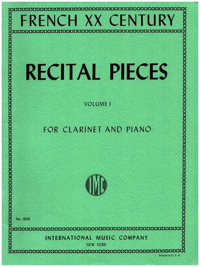 Contemporary French Recital Pieces Vol. 1 (Bu)