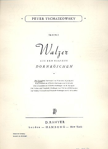 P.I. Tschaikowsky: Walzer op. 66/6 , Klav