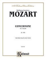 DL: W.A. Mozart: Mozart: Concertone in C Major, 2VlKlav
