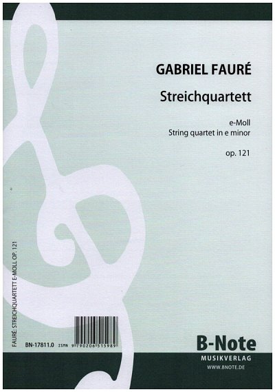 G. Fauré: Streichquartett e-Moll op. 121, 2VlVaVc (Part.)