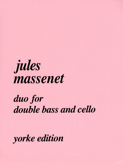J. Massenet: Duo For Double Bass And Cello