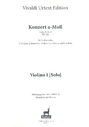 A. Vivaldi: Konzert a-Moll op. 3/6 RV 356 , VlStrBc (Stsatz)