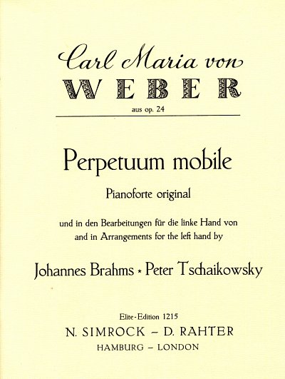 C.M. von Weber: Perpetuum mobile op. 24 , Klav