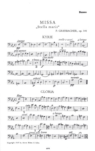 P. Griesbacher: Missa Stella Maris Op 141, GchOrchOrg (KB)