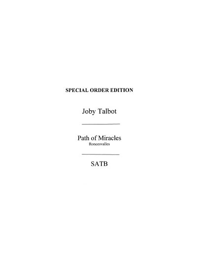 J. Talbot: Path Of Miracles - Roncesvalles