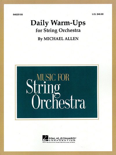 Daily Warm-Ups for String Orchestra, Sinfo (Part.)