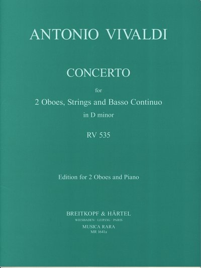 A. Vivaldi: Concerto in d RV 535, ObStrBc (KlavpaSt)