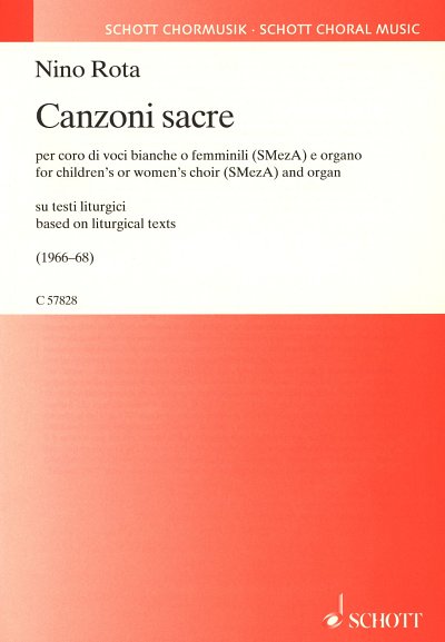 N. Rota: Canzoni sacre  (Part.)