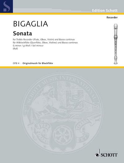 D. Bigaglia: Sonata g-Moll