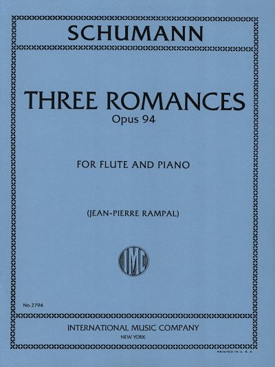 R. Schumann: Drei Romanzen op. 94, FlKlav (KlavpaSt)