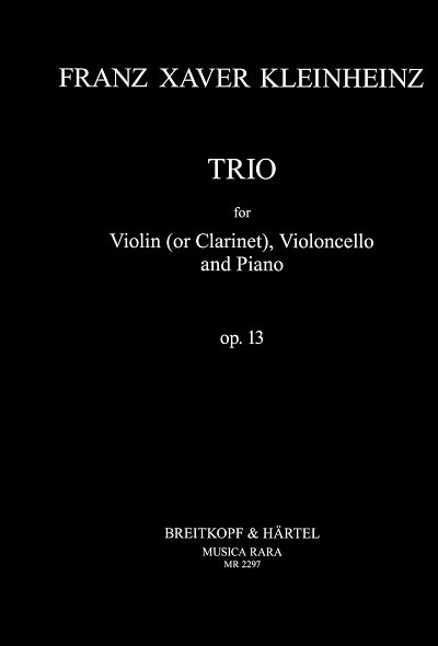 F.X. Kleinheinz: Trio Es-dur op. 13, Klavtrio (OStsatz)