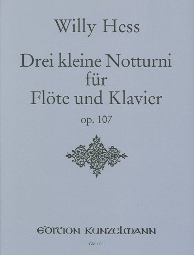 W. Hess: 3 kleine Notturni op. 107, FlKlav (KlavpaSt)