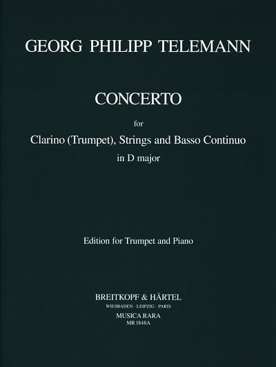 G.P. Telemann: Concerto D-Dur, TrpKlav (KA+St)