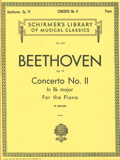 L. v. Beethoven: Concerto No. 2 in Bb, Op. 19, Klav4m (Sppa)