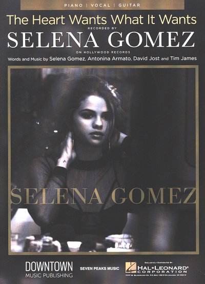 S. Gomez: The Heart Wants What It Wants, Singstimme, Klavier