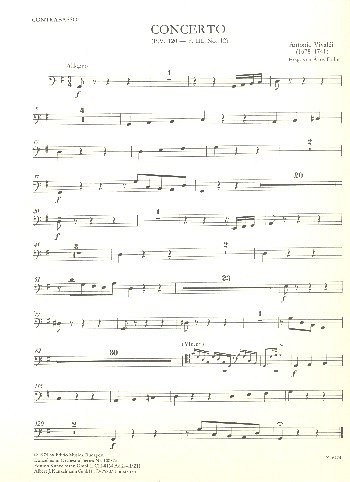 A. Vivaldi: Konzert für Violoncello G-Dur RV 4, VcStrBc (KB)