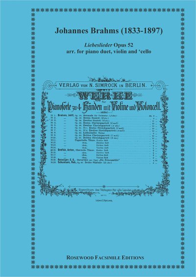 Brahms, Johannes (1833-1897): Liebeslieder, Op. 52 Arrangeme
