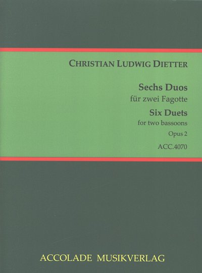 Dietter Christian Ludwig: 6 Duos Op 2
