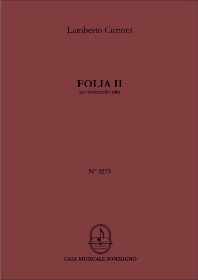L. Curtoni: Folia II (da Echi e Follie), Vc (Bu)
