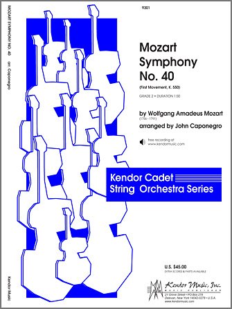 W.A. Mozart: Mozart Symphony No. 40 (First Movement, (Pa+St)