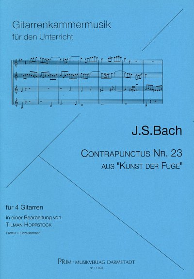 J.S. Bach: Contrapunctus Nr 23 Aus Kunst Der Fuge, 4Git