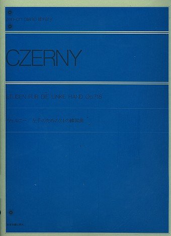 C. Czerny: Etüden für die linke Hand op. 718, Klav