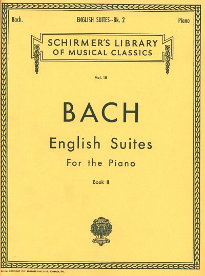 J.S. Bach: English Suites Book 2, Klav