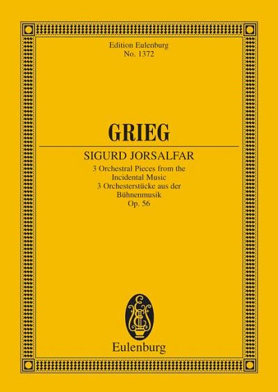 DL: E. Grieg: Sigurd Jorsalfar, Orch (Stp)