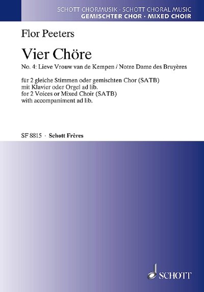 DL: F. Peeters: Vier Chöre (Chpa)