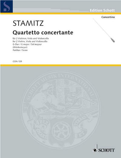DL: C. Stamitz: Quartetto concertante G-Dur, Str/Stro (Part.