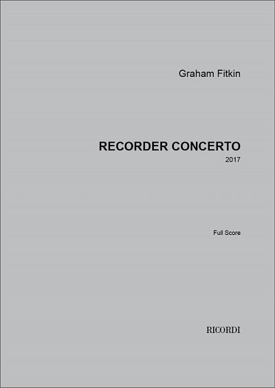 Recorder Concerto (Part.)