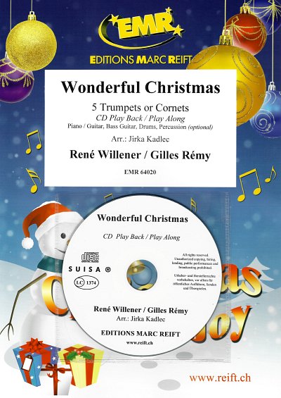 R. Willener: Wonderful Christmas, 5Trp/Kor (+CD)