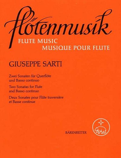 G. Sarti: Zwei Sonaten für Flöte und Basso continuo