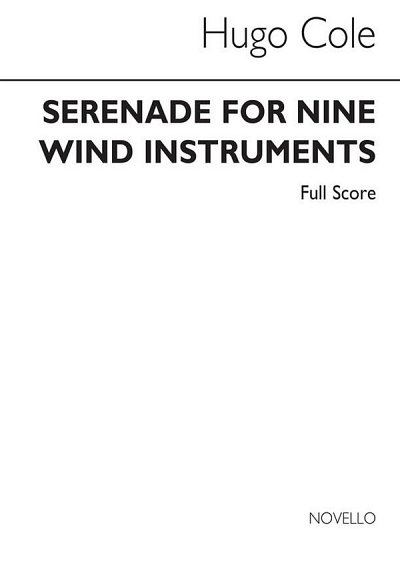 H. Cole: Serenade For Nine Wind Instruments, Blas (Part.)