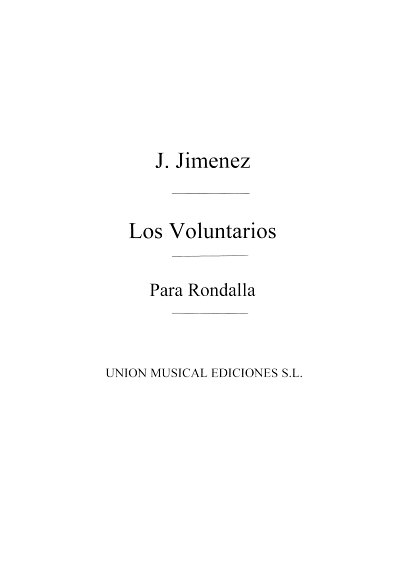 G. Giménez: Los Voluntarios Pasadoble for Guitars Formation