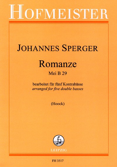 J.M. Sperger: Romanze für 5 Kontrabässe, 5Kb (Pa+St)