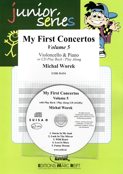 M. Worek: My First Concertos Volume 5, VcKlav (+CD)