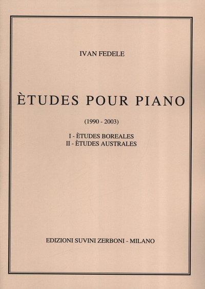 I. Fedele: Études Pour Piano, Klav